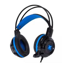 Headset gamer taranis v2 preto e azul - Vinik