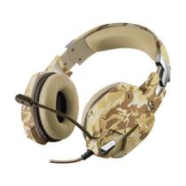 Headset Gamer Trust GXT Carus Desert Camo com fio - Multiplataforma