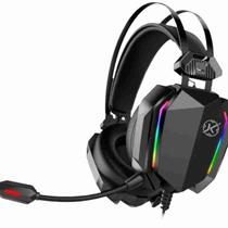 Headset Gamer, USB 7.1, HP,RGB Estático Sete Cores, Console e PC, Preto Lacrado
