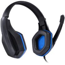 Headset gamer vx gaming ogma p2 stereo com microfone - preto e azul - Vinik