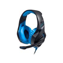 Headset Gamer Warrior Preto e Azul com LED PH244 - Multilaser