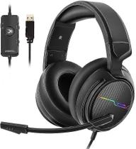 Headset Gamer Xiberia USB Pro - Som Surround 7.1 com Microfone e Cancelamento de Ruído