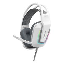 Headset Gamer Xtrike GH-712, Drivers 50mm, 7.1 Surround, Conexão USB e P2, Branco - GH-712WH Headset Gamer Xtrike GH-712, Drivers 50mm, 7.1 Surround, Conexão USB e P2, Branco - GH-712WH