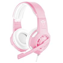 Headset Gaming GXT Radius com Fio e Mic Ajustável para Switch PC PS4 GXT-310P Pink Trust