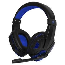 Headset Gaming Satellite AE-327B com USB/3.5 MM para PC/Smartphone e Tablet - Preto/Azul