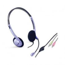 Headset Genius HS-02B (Controle de volume / P2 / Headband / 20Hz - 0KHz / 108 Db / Cabo 1,8m)