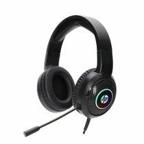 Headset HP DHE-8010, LED Azul, Drivers 50mm, USB e P2, Com Microfone Dobrável, Preto