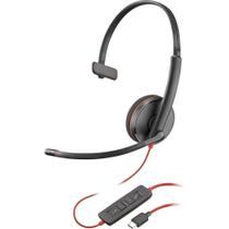 Headset Hp Poly Blackwire C3210 Mono Usb-C+Usb-A 8X214A6