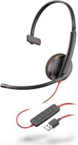 Headset HP Poly Blackwire C3210 Mono USB-C+USB-A 8X214A6 Headset HP Poly Blackwire C3210 Mono USB-C+USB-A 8X214A6