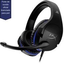 Headset HyperX Cloud Stinger Gamers profissionais Compatibilidade PC, Consoles e Dispositivos Móveis Preto/Azul