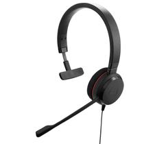 Headset Jabra Evolve 20 com fio USB-C/A monoauricular preto