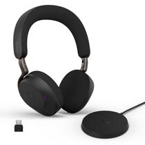 Headset Jabra Evolve3 75 sem fio com ANC, microfone, USB-C, preto