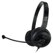 Headset Keytime Office Maxom P2 P3 com Mic Preto