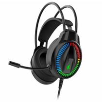 Headset Kmex Gamer RGB 7.1 AR89 Preto