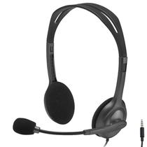 Headset Logitech H111 Stereo 981-000612 3.5mm - Preto Headset Logitech H111 Stereo 981-000612 3.5mm - Preto