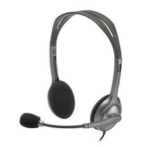 Headset Logitech H111 Stereo cinza - 981-000612