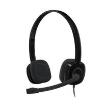 Headset Logitech H151 P3 Preto 981-000587 Headset Logitech H151 P3 Preto 981-000587