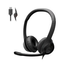 Headset Logitech H390, Controles de Áudio Integrado, Microfone com Redução de Ruído, USB-C, Preto - 981-001575 Headset Logitech H390, Controles de Áudio Integrado, Microfone com Redução de Ruído, USB-C, Preto - 981-001575