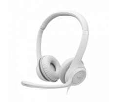 Headset Logitech H390 Usb Branco Controle Áudio 981-001285