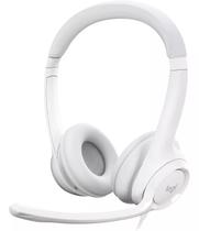 Headset Logitech H390 USB Branco Controle Áudio 981-001285