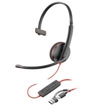 Headset Mono Blackwire C3210 Usb-C/Usb-A 8X214A6 Poly Hp