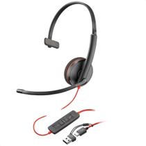 Headset Mono Blackwire C3210 USB-C/USB-A 8X214AA Poly