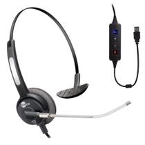 Headset Monoauricular USB - HTU 310 - TopUse - Protetor em espuma