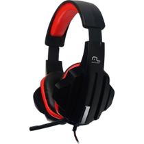 Headset Multilaser Gamer P2 Cabo Nylon Preto/Vermelho - PH120