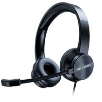 Headset Office C3Tech, Conexão USB, Driver 40mm, Design Ergonômico, Microfone Integrado, Cabo 1,80 Metros - PH-380BK