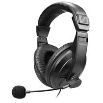 Headset Office Jumbo Estereo Driver 40mm Ergon Cabo 1.8 Preto