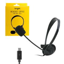Headset Office One Side Controle Volume Usb C Note Celular