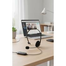 Headset Office USB c/ Microfone P/ PS4 - Clart Headset Office USB c/ Microfone P/ PS4 - Clart