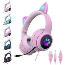 Headset Orelha De Gatinho Fone De Ouvido - LINTIAN