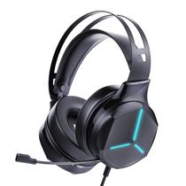 Headset Over-ear Gamer Honcam Cancelamento d Ruído Preto RGB