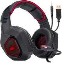 Headset p3 gamer pc console xbx play4 controle de volume led