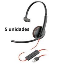 Headset Plantronics C3210 Blackwire Usb-A Kit C/05 Unidades