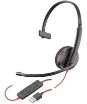 Headset plantronics / poly blackwire c3210 usb-a monoauricular com microfone - 209744-101