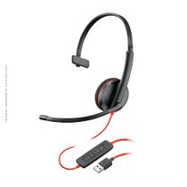 Headset Plantronics, USB, Controle de Atendimento, Preto - Blackwire C3210