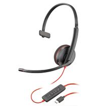 Headset POLY Blackwire 3210 com Fio, Cancelamento de Ruído, USB