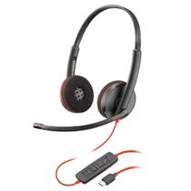 Headset POLY Blackwire 3220 com fio e cancelamento de ruído USB Headset POLY Blackwire 3220 com fio e cancelamento de ruído USB