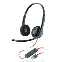 Headset Poly Blackwire C3220 USB Stereo Preto 8X228A6