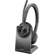 Headset Poly Voyager 4320 Duo USB-A Bluetooth c/Base Carreg