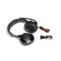 Headset Quantum 200 preto over ear para jogos, com fio e microfone flip-up JBLQUANTUM200BLK