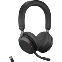 Headset sem fio Jabra Evolve2 75 com ANC e Bluetooth USB-A