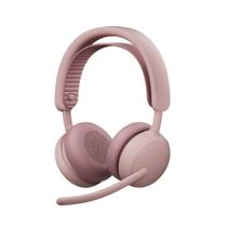 Headset Sem Fio Logitech Zone Wireless 2 ES com Microfone Flip-to-mute, Cancelamento de ruído, Conexão Bluetooth, Rosa - 981-001597