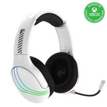 Headset sem fio PDP Afterglow Wave RGB com microfone Bluetooth branco