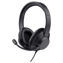Headset Trust Ayda Max, Conexão P2, com Microfone, Preto - 25460 Headset Trust Ayda Max, Conexão P2, com Microfone, Preto - 25460
