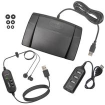 Headset USB ECS WordSmith com Redução de Ruído e Pedal de Pé