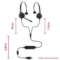 Headset USB FP350 KIT De Monitoramento Top Use