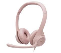 Headset Usb Logitech H390 Rosa Com Controle De Volume